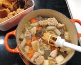 鶏肉と根菜の味噌煮込み作り方8写真