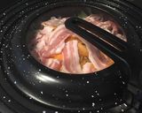 フライパン☆豚バラキャベツ蒸し作り方3写真
