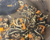 ひじきともやしのそぼろ炒め作り方4写真