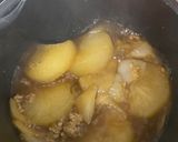 新玉ねぎと大根のそぼろ煮作り方3写真