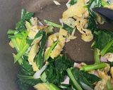 小松菜と油揚げのバター醤油作り方4写真