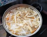 たけのこの具沢山味噌汁作り方4写真