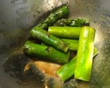 アスパラのバター焼き わさび醤油和え作り方7写真