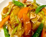 季節野菜の中華あんかけ焼きそば作り方4写真