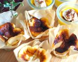 マフィン型で♪ミニバスク風チーズケーキ作り方5写真