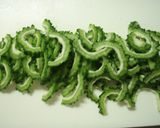 ぽりぽり☆ゴーヤの胡麻めんつゆ☆作り方1写真