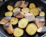 超簡単♪鮭とさつま芋のチーズ焼き作り方3写真