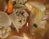 小３☆葱たっぷりのほっこり鯵のつみれ汁♪作り方12写真