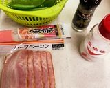 スナップエンドウの消費に☆ベーコン炒め作り方1写真