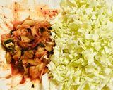 キムチ入りのお好み焼き作り方2写真
