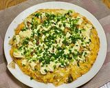 キムチ入りのお好み焼き作り方8写真