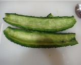絶品おつまみ ゴーヤと豚こま肉炒め作り方1写真