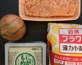"簡単"豆腐ハンバーグ　"卵"不要作り方1写真