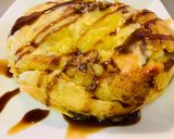 ハンバーグinお好み焼き♡作り方10写真