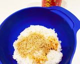 映える☆焼肉のタレ味☆爆弾肉巻きおにぎり作り方1写真