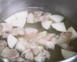 蕪と豚バラの味噌汁作り方2写真