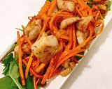 鶏肉と人参シリシリ炒め☆作り方4写真