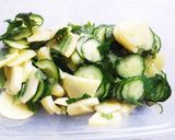 きゅうり・じゃが芋・大葉の酢の物♪作り方4写真