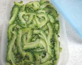 蜂蜜レモン漬けゴーヤと豚肉の炒め物作り方3写真