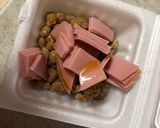 納豆とハムのトースト作り方2写真