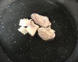 とり肉と水菜のごま豆乳スープライス作り方2写真