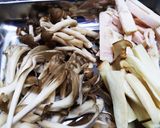 鶏ハムときのこのトマトクリームパスタ作り方1写真