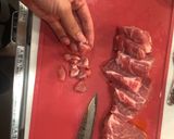 レンコンと豚肉のサイコロ炒め作り方1写真