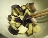 【お弁当に】ナスのわさび麺つゆゴマ和え作り方5写真
