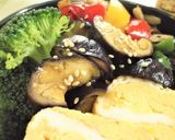 【お弁当に】ナスのわさび麺つゆゴマ和え作り方8写真