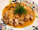超簡単‼鶏もも肉の玉ねぎおろしだれ焼き作り方8写真