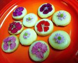 ♪エディブルフラワークッキー♪ハート型❤作り方7写真
