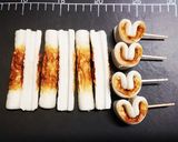 お弁当に☆トースターでゆかりハートちくわ作り方1写真