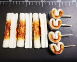 お弁当に☆トースターでゆかりハートちくわ作り方1写真