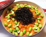 塩昆布で人参と枝豆の炊き込みご飯作り方4写真
