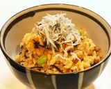 塩昆布で人参と枝豆の炊き込みご飯作り方5写真