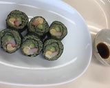 つたぶのお茶麺で巻き寿司作り方6写真