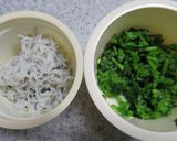 うめこ＊しらす＊三つ葉のおむすび作り方2写真