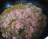 簡単☆合挽き肉でピリ辛♪味噌そぼろ作り方4写真