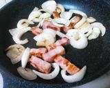 香川県・小豆島の新玉ねぎ豆乳カルボナーラ作り方5写真