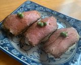 ローストビーフで「肉寿司」⁂実山椒添え作り方3写真