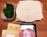 ハムチーズ春巻き作り方1写真
