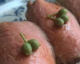 ローストビーフで「肉寿司」⁂実山椒添え作り方4写真