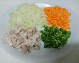 炊飯器で炊いたケチャップご飯のオムライス作り方2写真