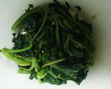 糖尿病予防に♪菊芋の葉の胡麻和え♪作り方3写真