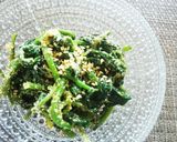 糖尿病予防に♪菊芋の葉の胡麻和え♪作り方4写真