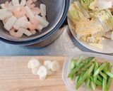 具沢山　野菜とシーフードのシャンタン炒め作り方7写真