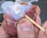 竹串1本で簡単！砂肝の下処理作り方5写真