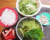 カニカマ水菜残り物全部巻いちゃう生春巻き作り方1写真