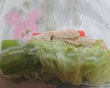 カニカマ水菜残り物全部巻いちゃう生春巻き作り方3写真