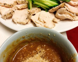 ゆで鶏のタレ　とり胸肉とりもも肉作り方2写真